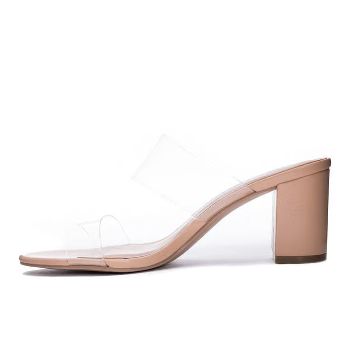 Robinn Vinyl Clear Heel