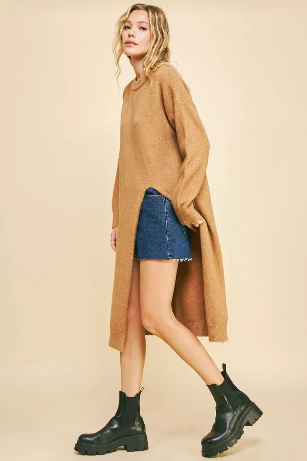 Carmel Knit Tunic Sweater