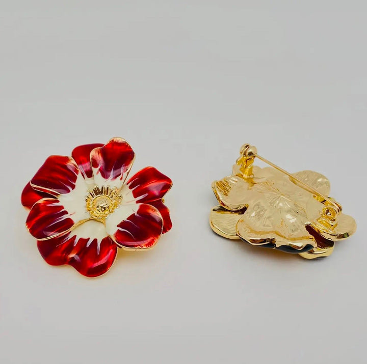 Vintage Big Flower Brooch