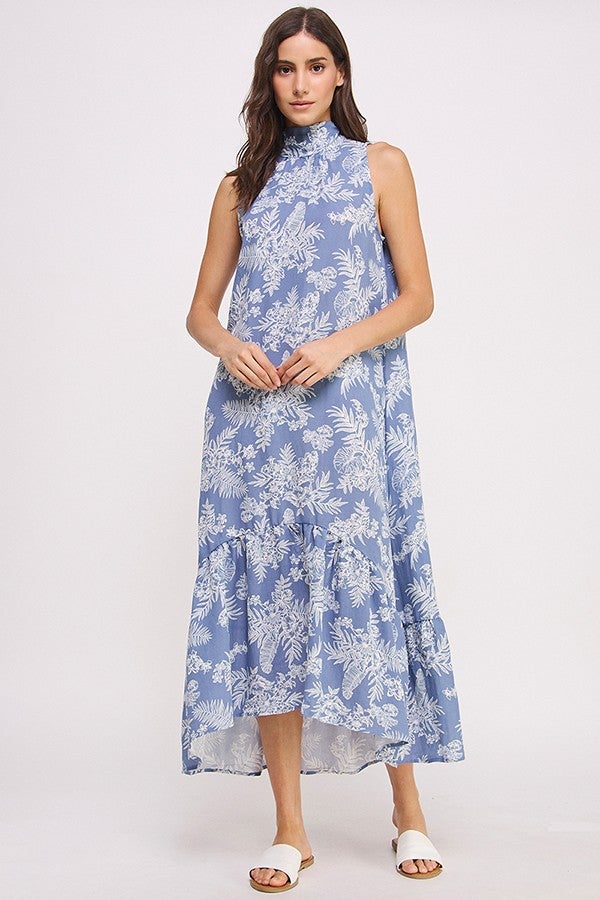 Denim Blue Halter Dress