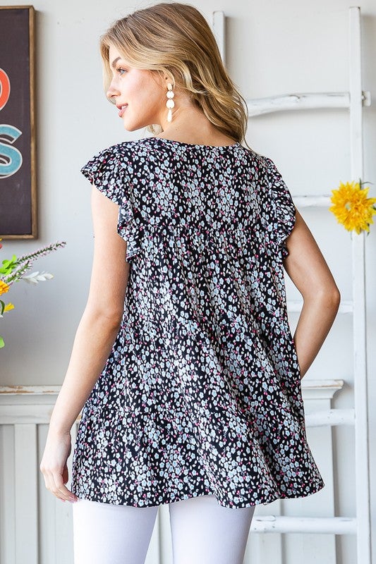 Ruffled Tiered Tank