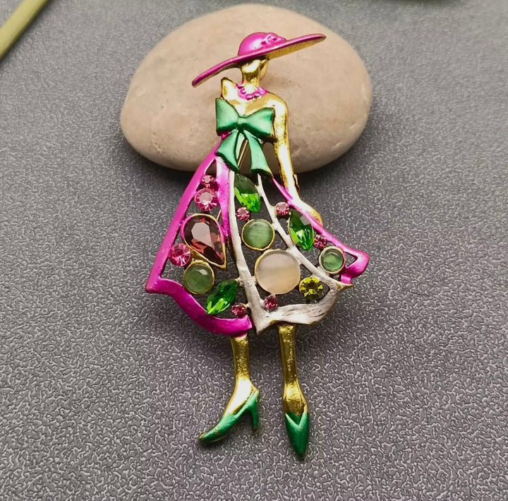 Fashion Girl Brooch
