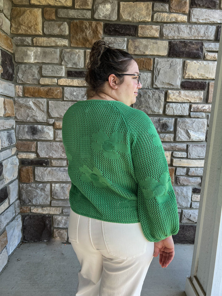 Crocheted Flower Sweater