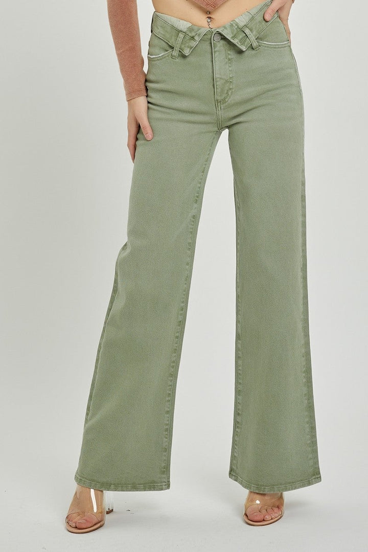 Flap Down Denim Jeans