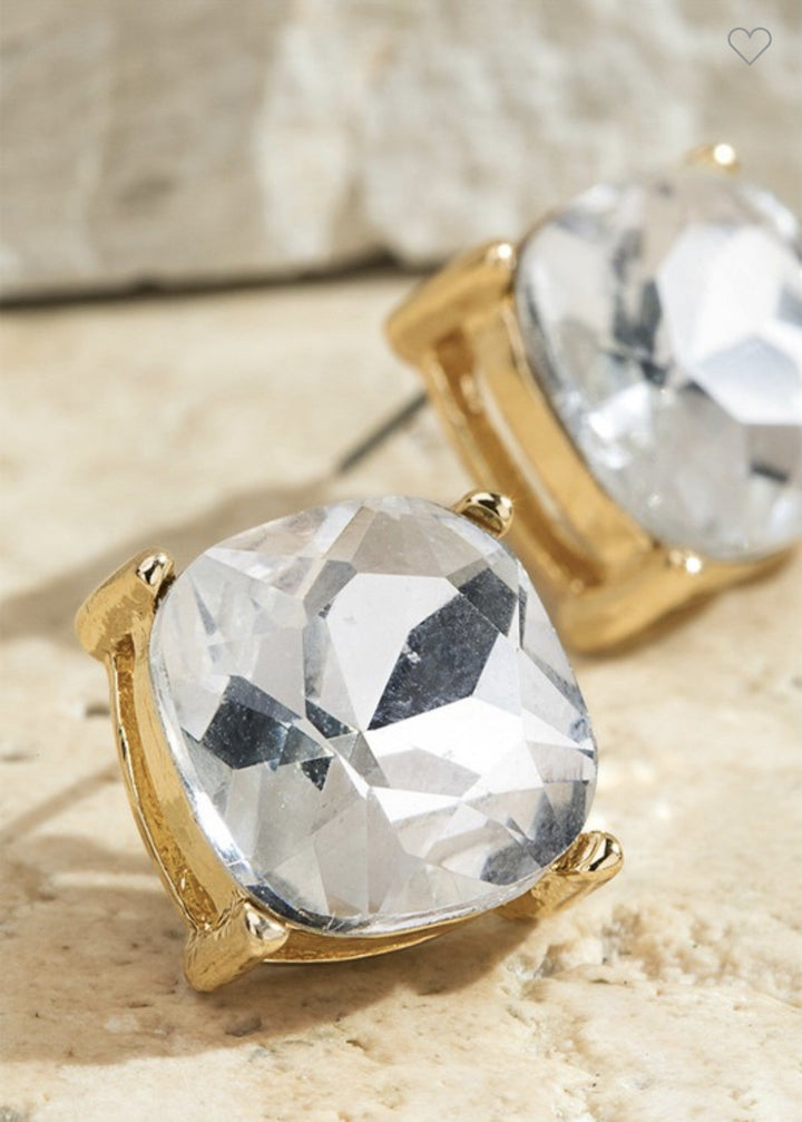 Bougie Crystal Stud Earrings