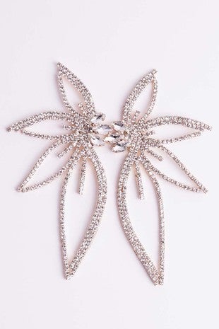 Star Flower Rhinestone Earring